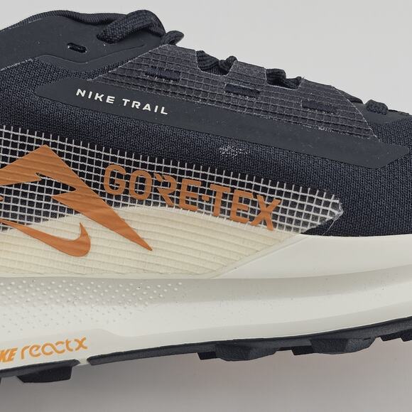 Nike Womens 8 Pegasus Trail 5 Gore-Tex running shoe Ivory Black Monarch - Picture 10 of 15